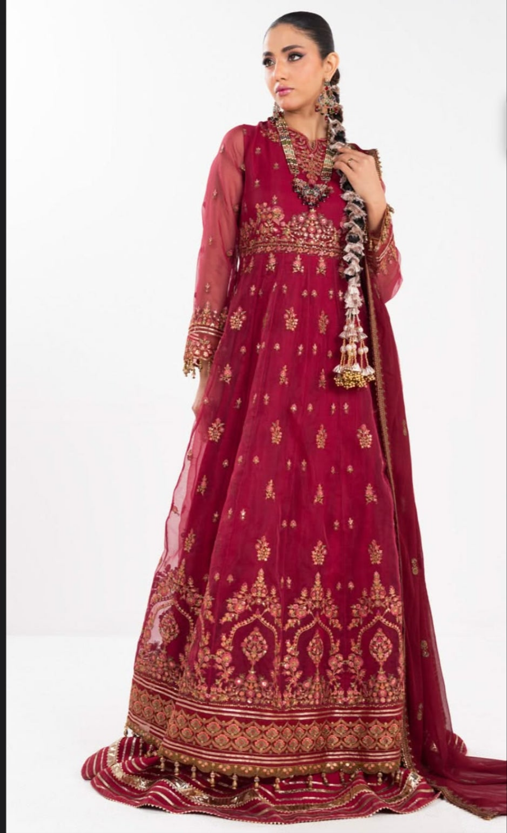 Organza | Embroidered | Unstitched | 04 Pc