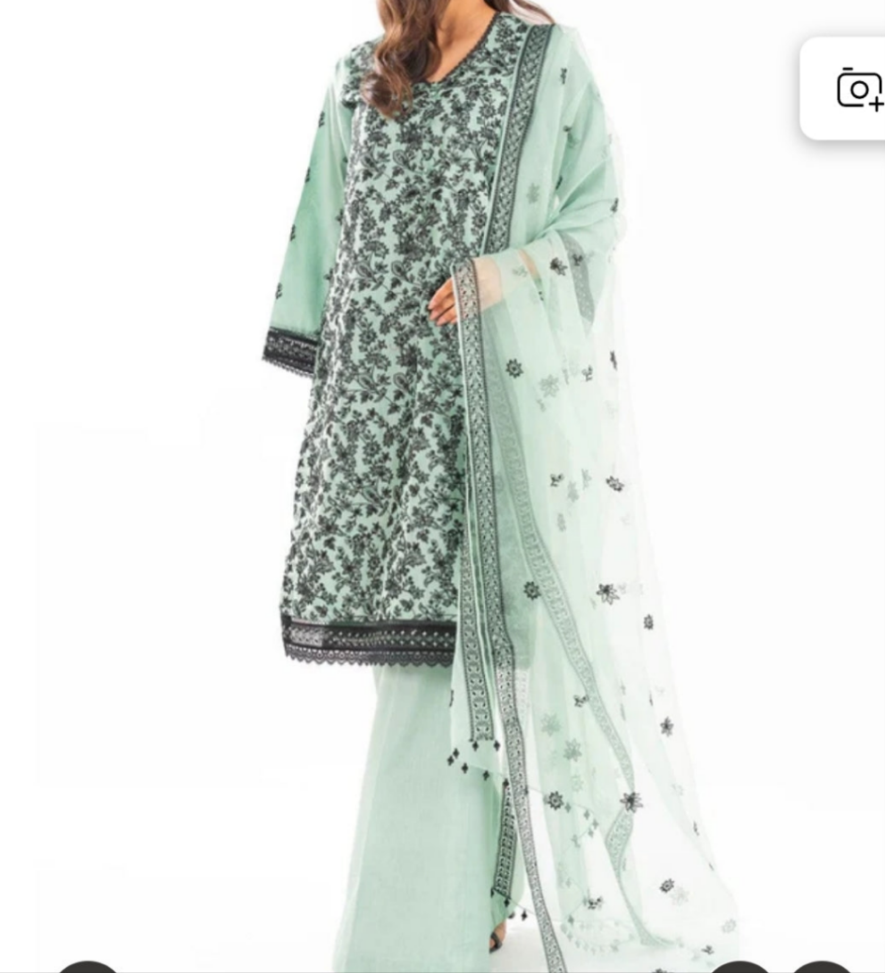 Lawn | Embroidered| Unstitched| 03 Pc | Alkaram