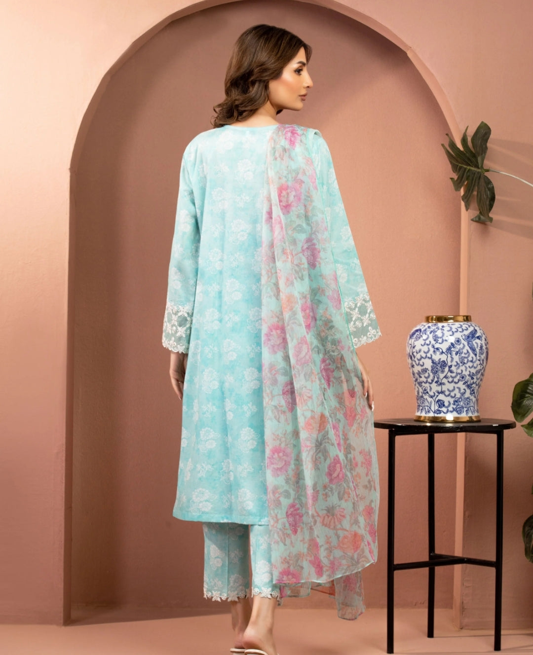 Lawn | Unstitched | Embroidered | 03 Pc | Edenrobe