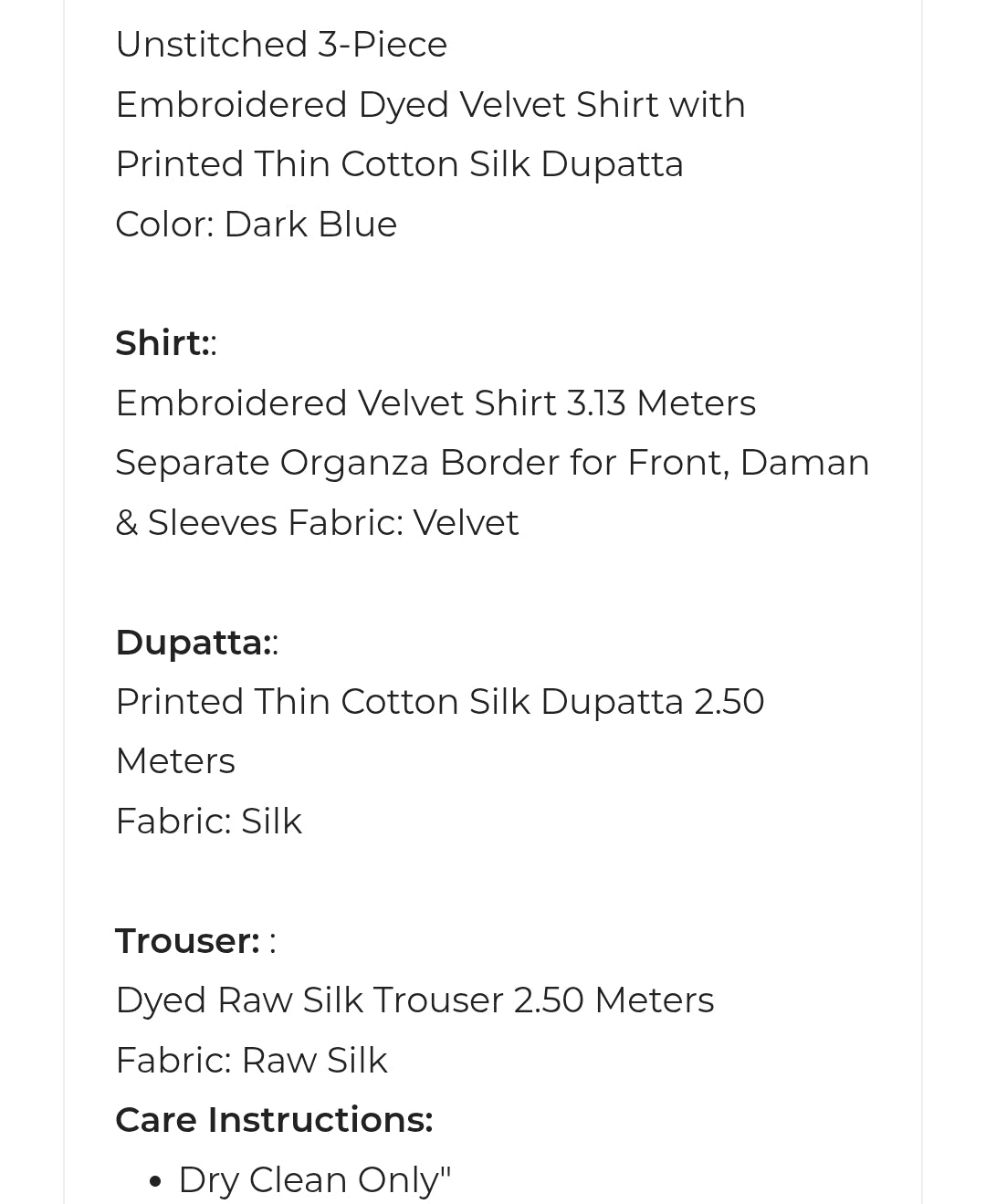 Velvet | Embroidered | Unstitched | 03 Pc | Alkaram