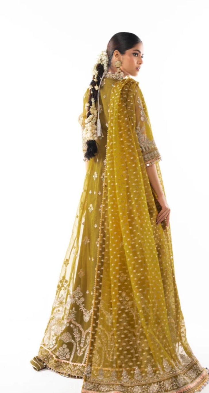 Organza | Embroidered | Unstitched | 04 Pc | Alkaram