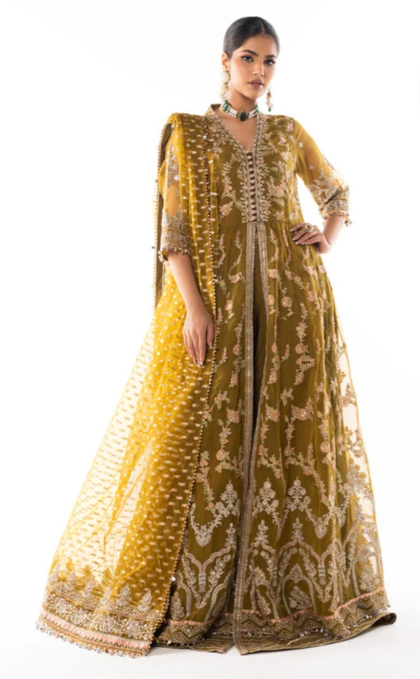 Organza | Embroidered | Unstitched | 04 Pc | Alkaram