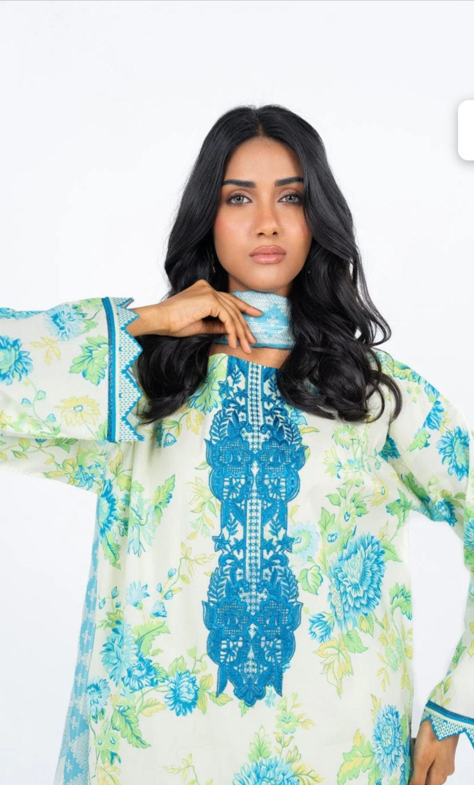 Lawn | Embroidered | Unstitched| 03 Pc | Alkaram