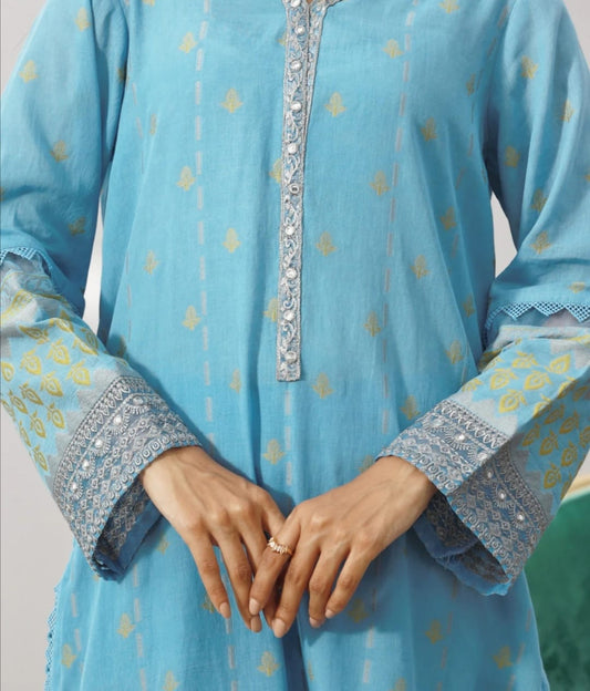 Jacquard| Embroidered Organza Patches| Unstitched| 03 Pc