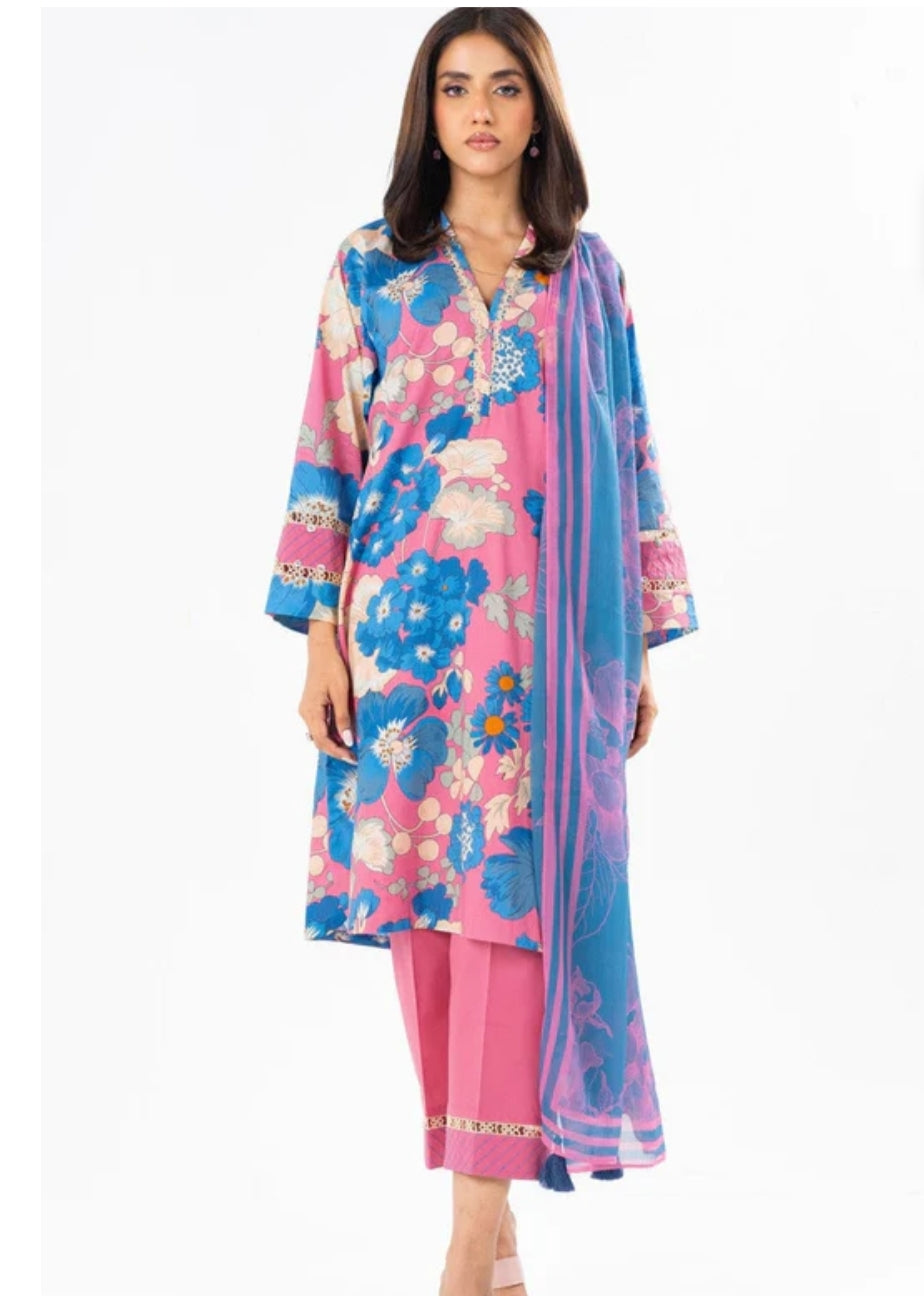 Lawn | Printed | Unstitched | 03 Pc