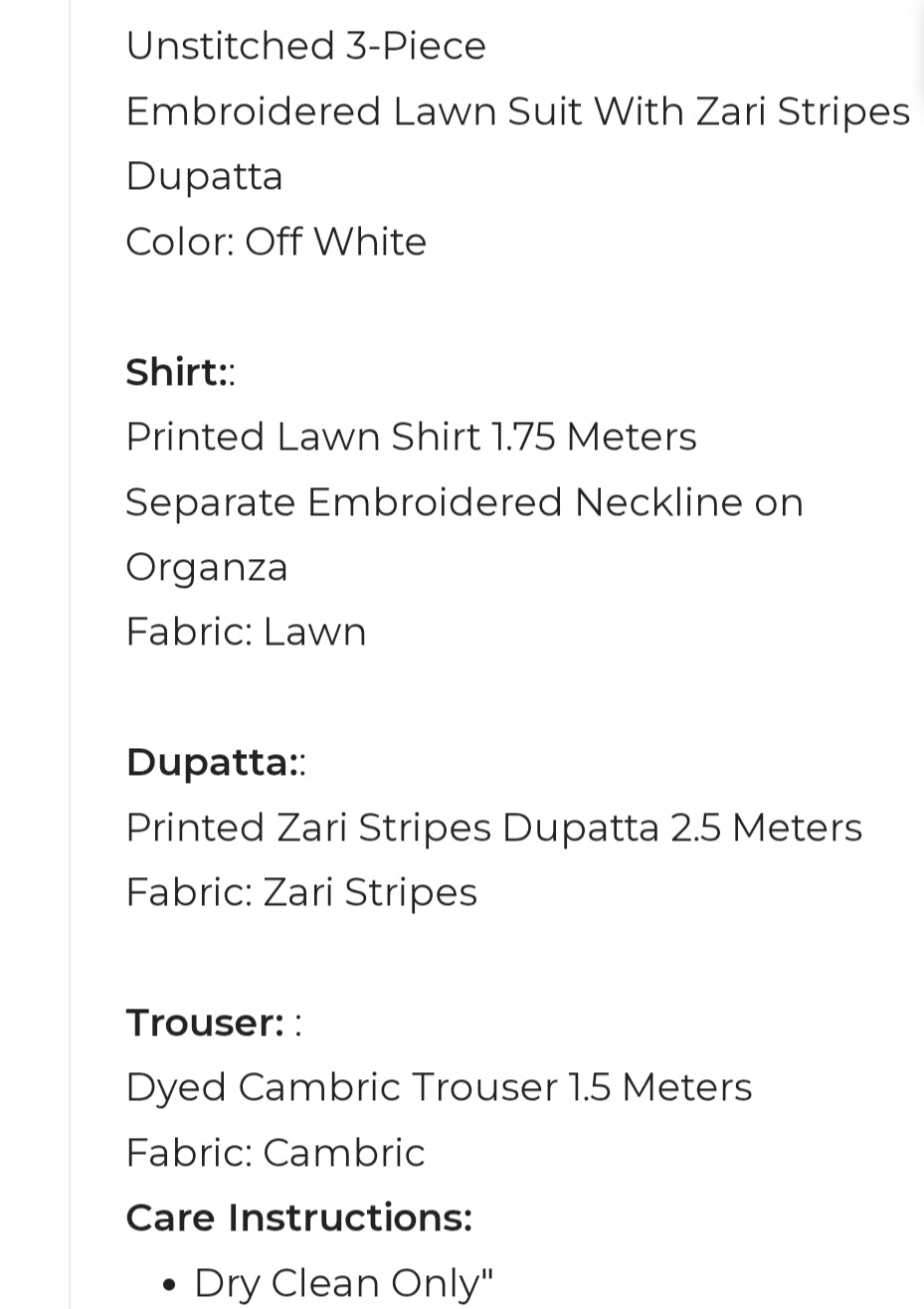 Lawn | Embroidered | Unstitched| 03 Pc | Alkaram