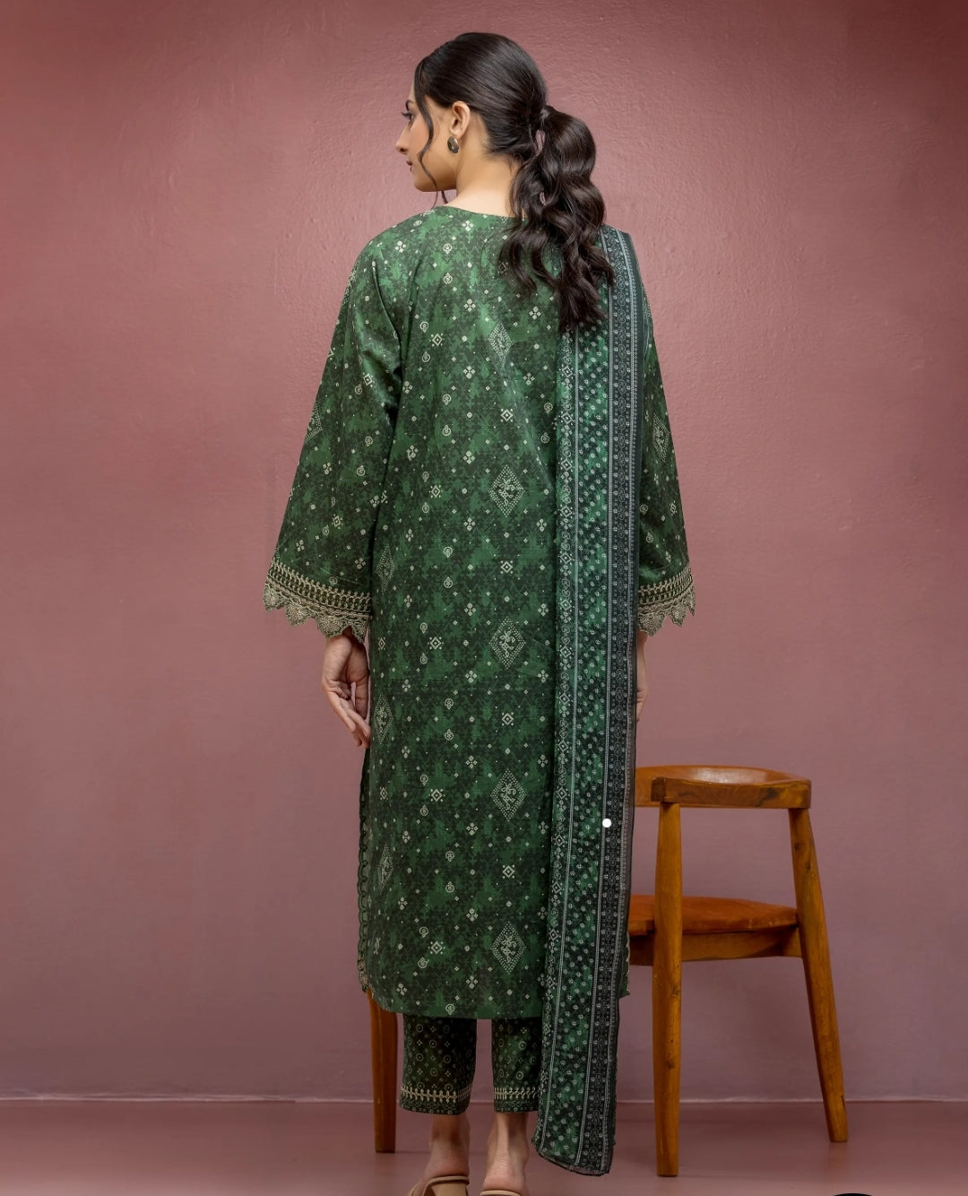 Cambric| Unstitched| Embroidered |03 Pc