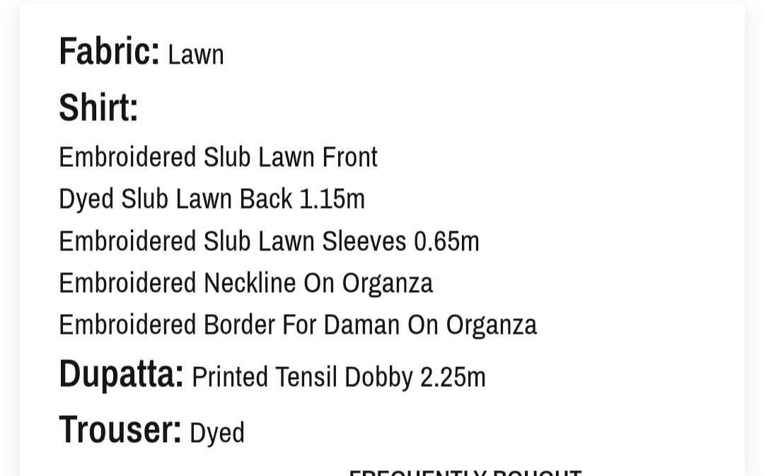 Lawn | Embroided | Unstitched | 03 Pc | Edenrobe