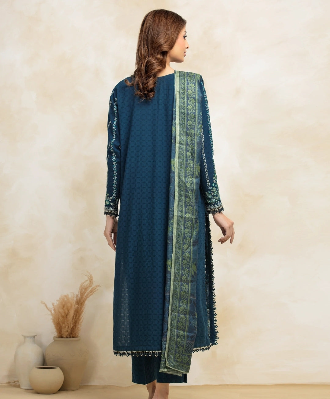 Lawn | Embroided | Unstitched | 03 Pc | Edenrobe