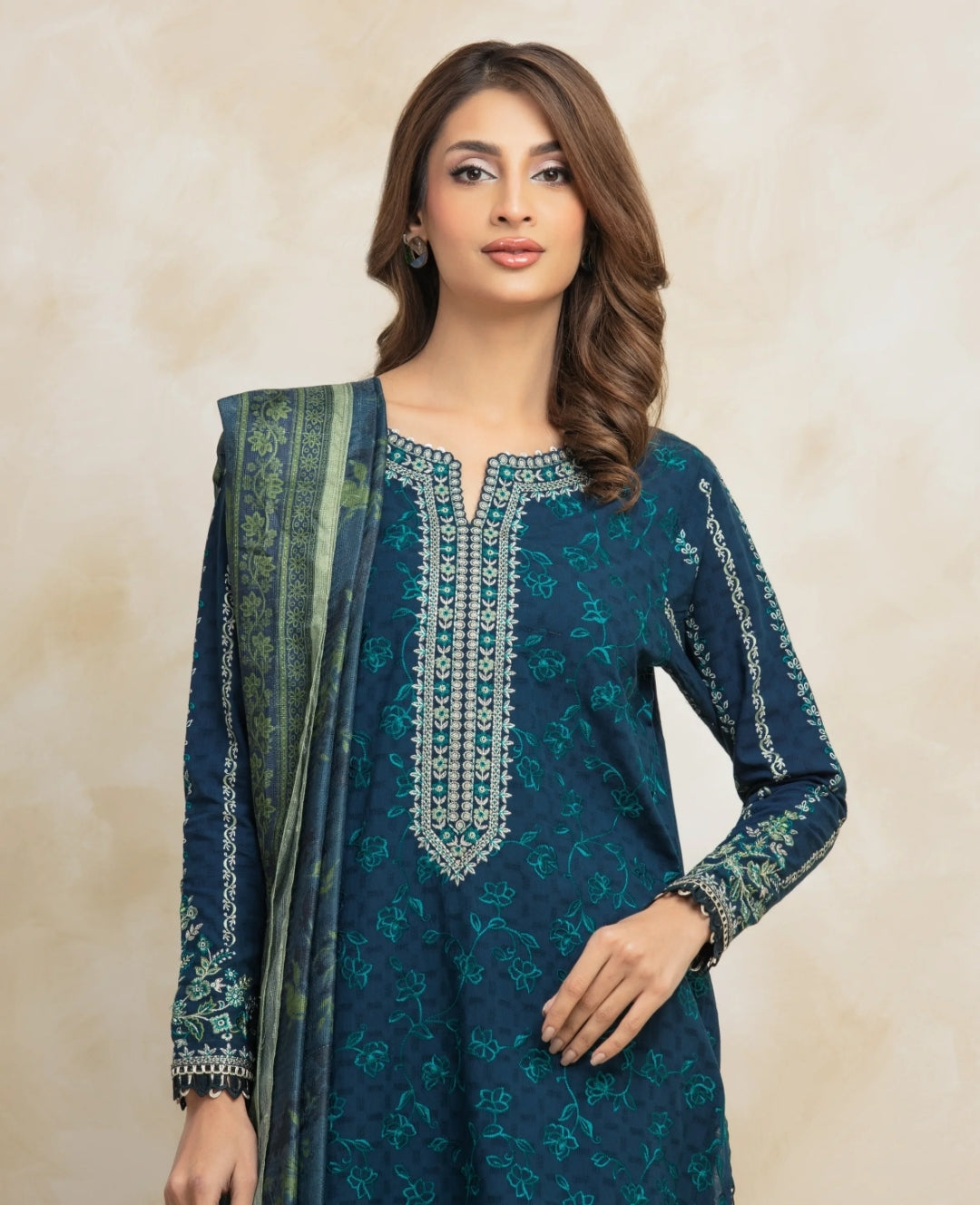 Lawn | Embroided | Unstitched | 03 Pc | Edenrobe
