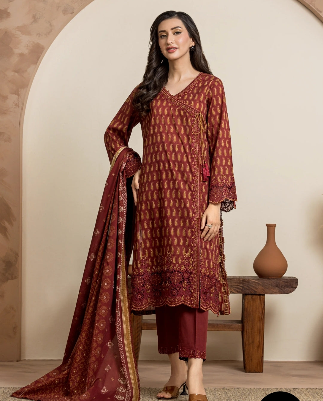 Lawn | Embroided| Unstitched| 02 Pc | Edenrobe