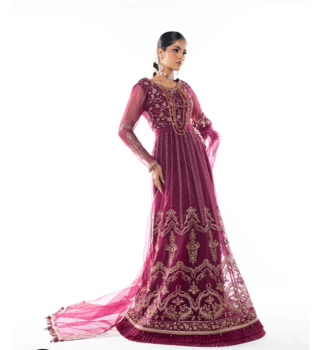 Organza| Embroided | Unstitched| 04 Pc | Alkaram