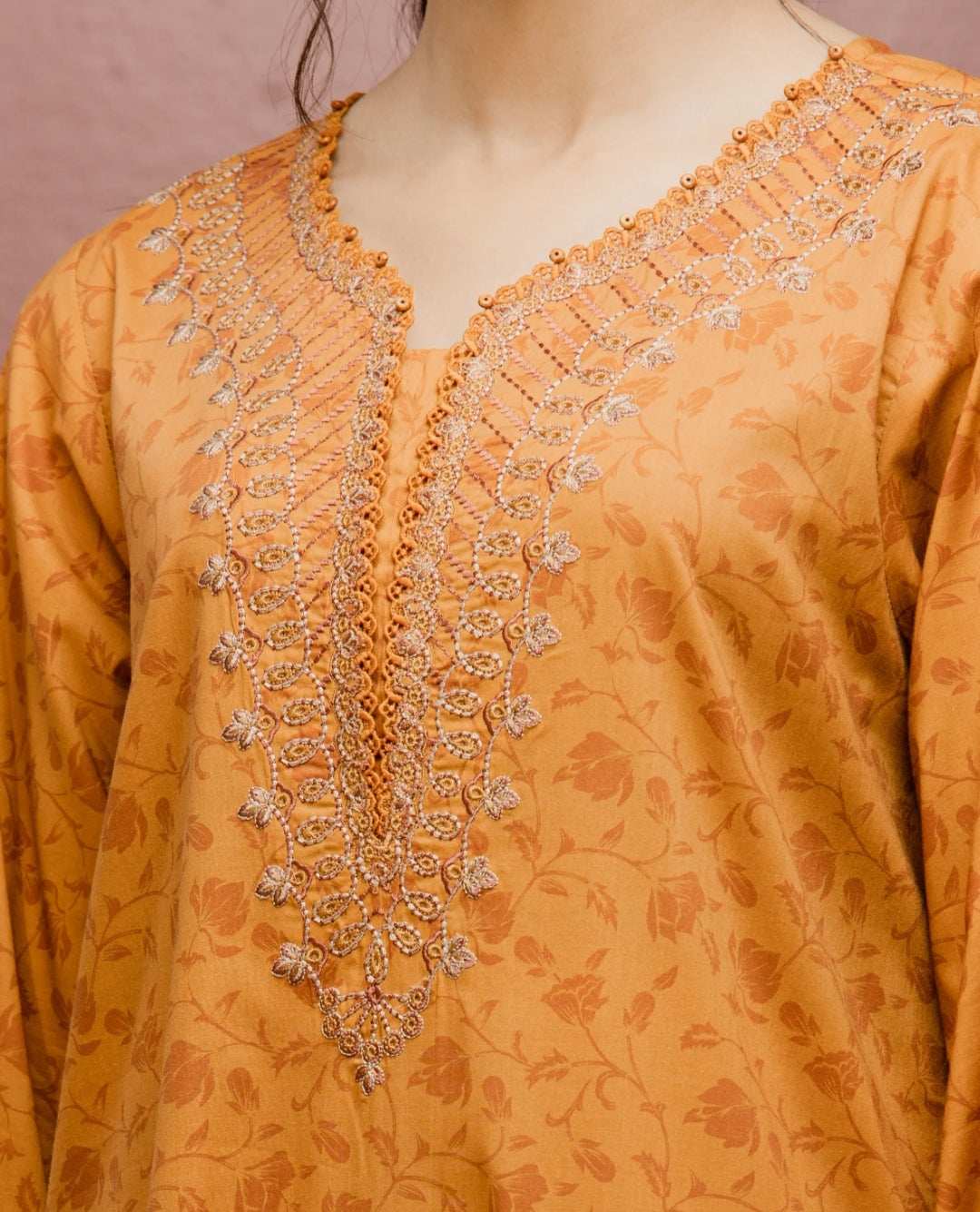 Cambric| Embroidered| Unstitched |03 Pc| Edenrobe