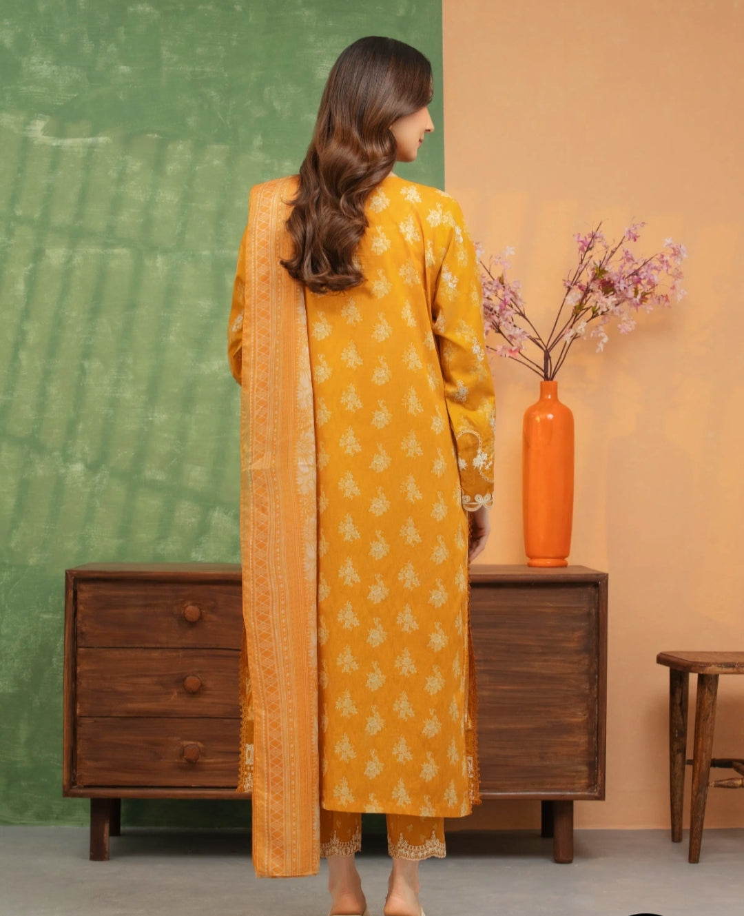 Lawn |Embroidered| Unstitched | 03 Pc | Edenrobe