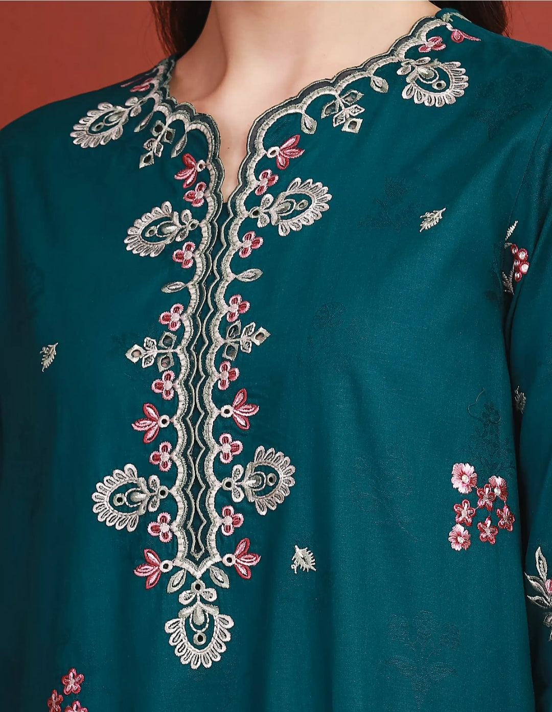 Lawn | Unstitched| Embroidered | 03 Pc