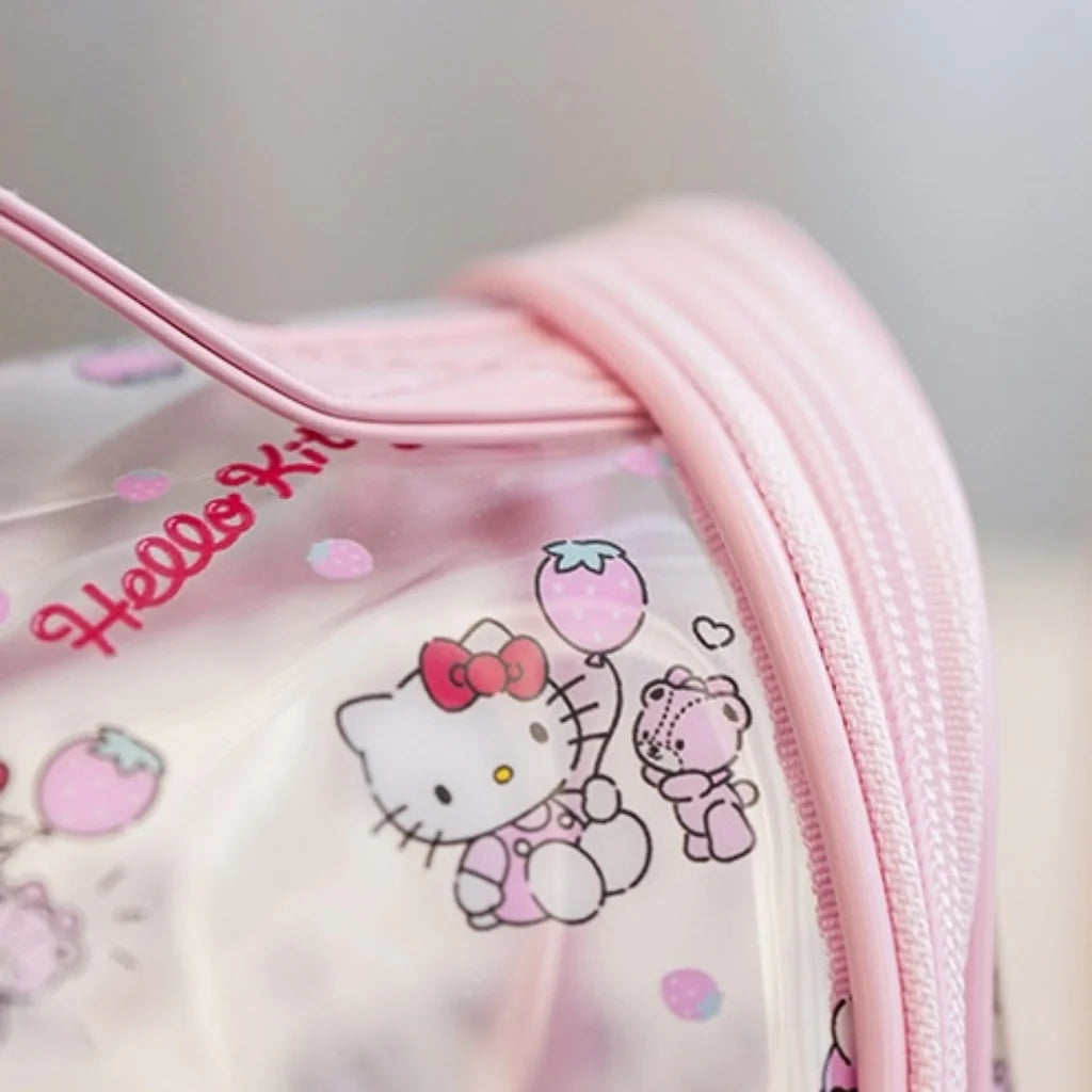 Sanrio Brand Visual Makeup Bag Kawaii Design Storage Pouch for Beauty Essentials