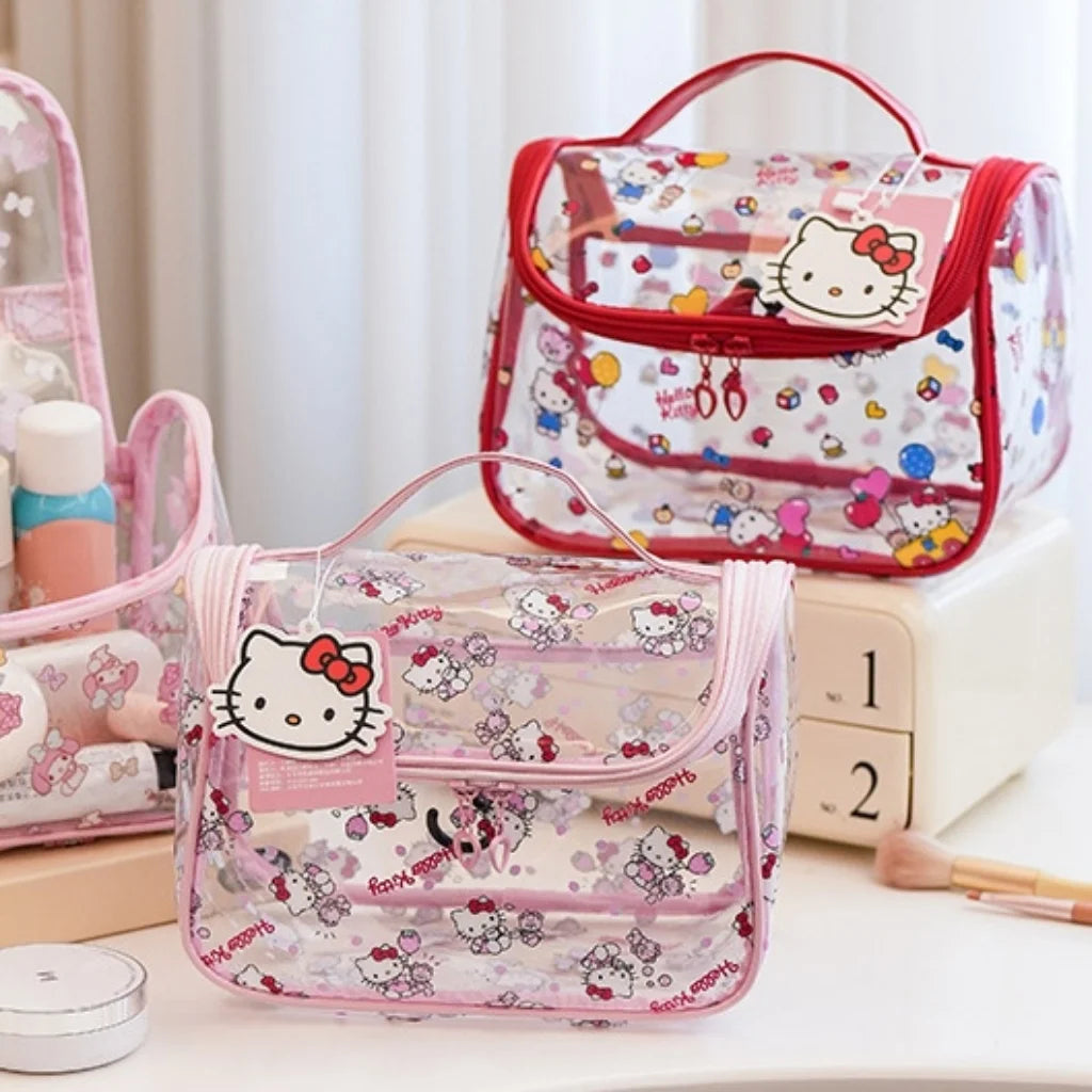 Sanrio Brand Visual Makeup Bag Kawaii Design Storage Pouch for Beauty Essentials