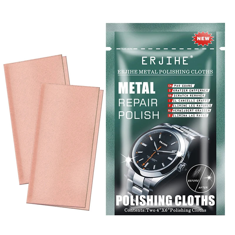 5Pcs High Quality Metal Polishing Cloths For Jewelry Watch Scratch Repair Supplies Metal Scratch Repair Set