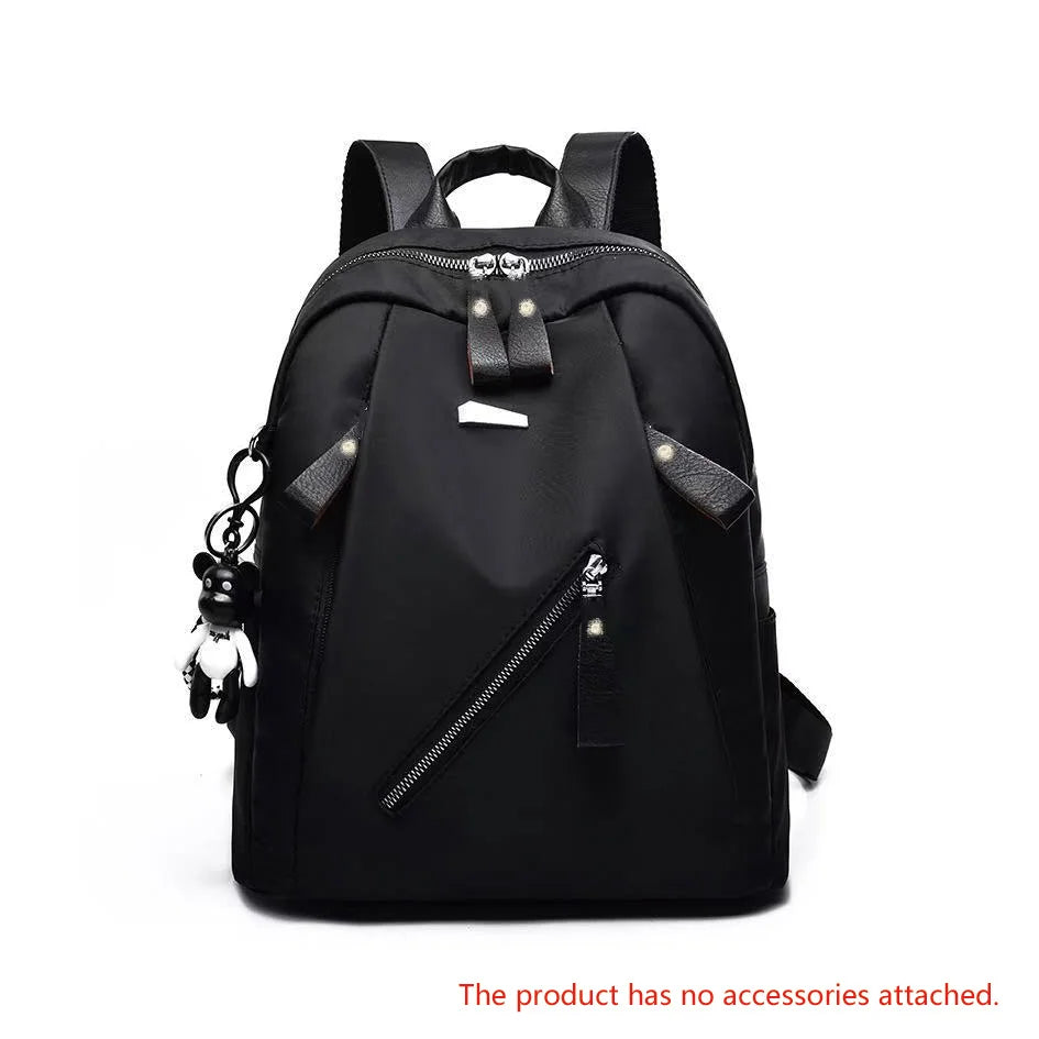 Women's Trendy Street Style Backpack - Oxford Fabric School Bag for Teens