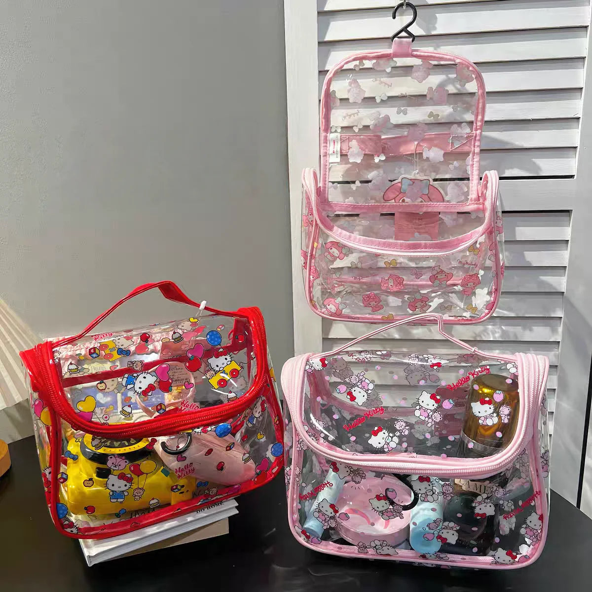Sanrio Brand Visual Makeup Bag Kawaii Design Storage Pouch for Beauty Essentials