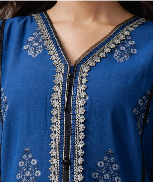 Jacquard | Embroided Patches| Unstitched | 03 Pc | Edenrobe