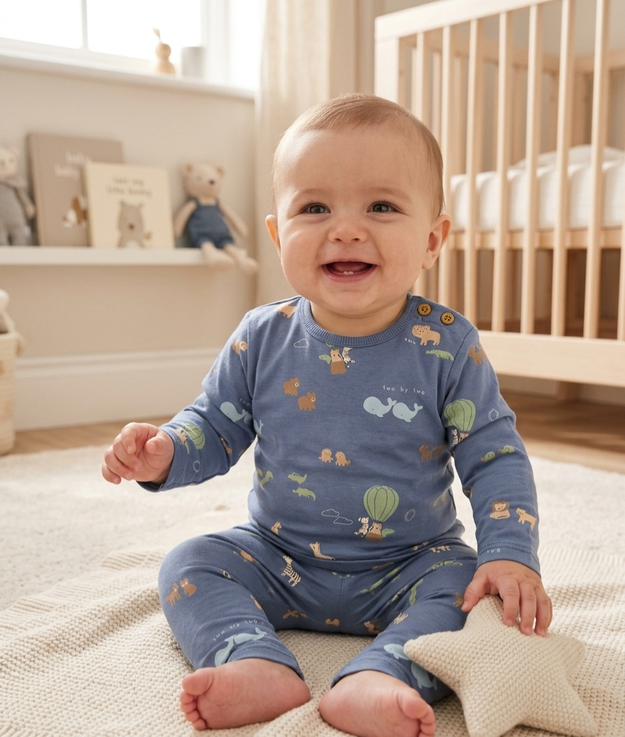 George - Baby  "Two by Two" Animal Print Outfit Set