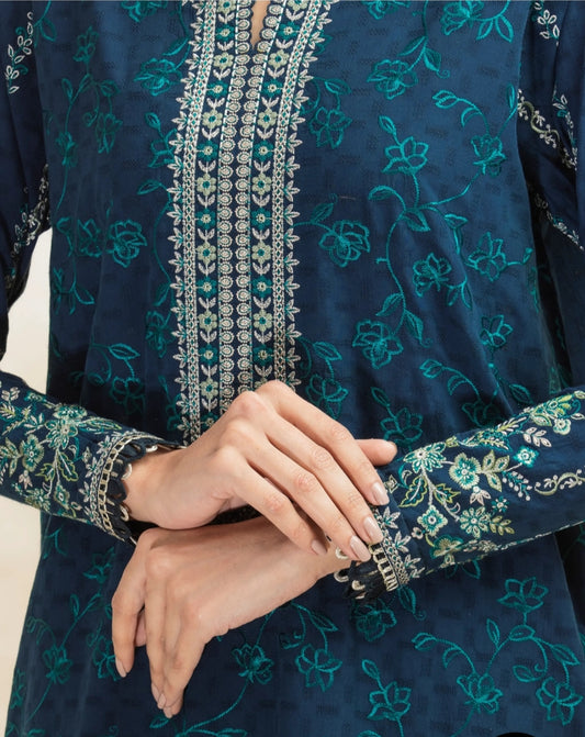 Lawn | Embroided | Unstitched | 03 Pc | Edenrobe