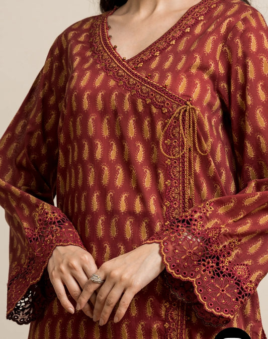 Lawn | Embroided| Unstitched| 02 Pc | Edenrobe