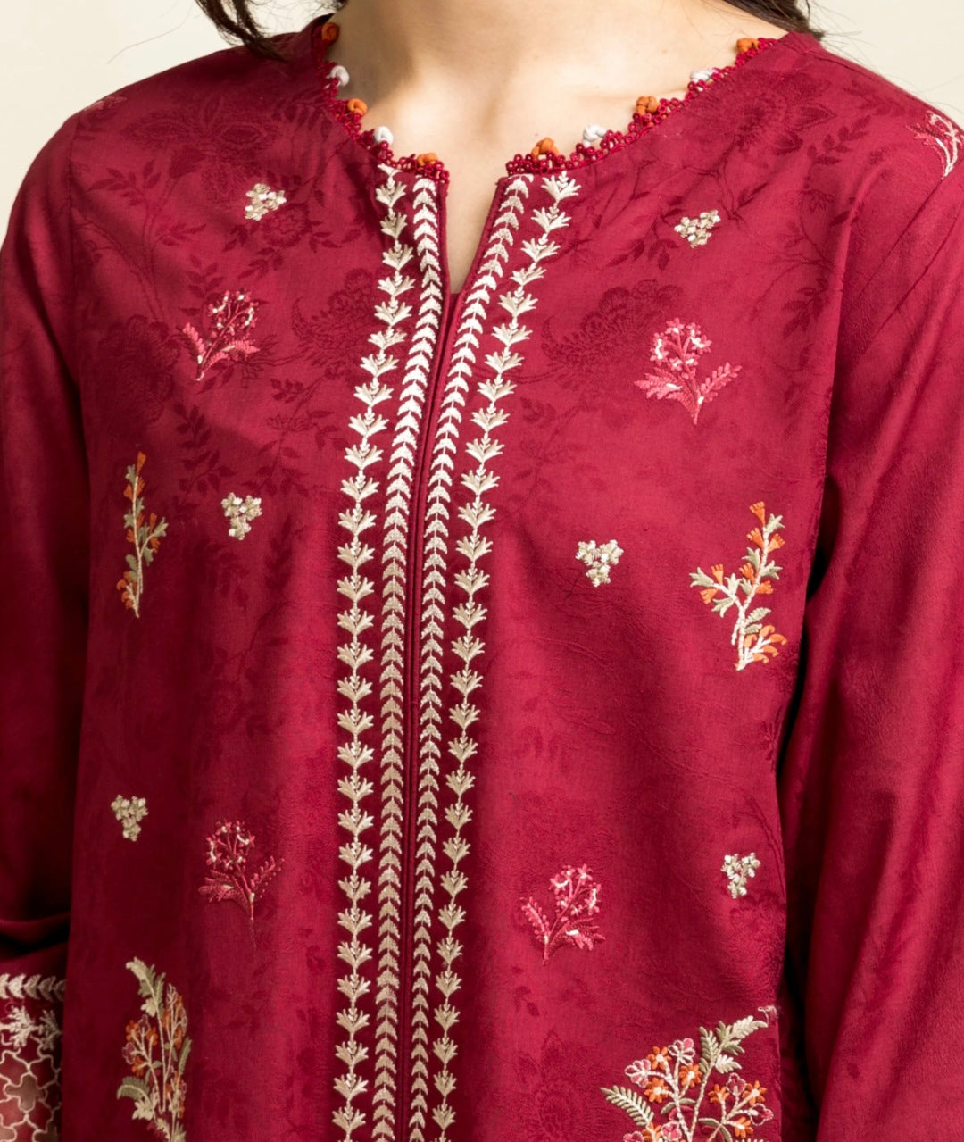 Jacquard | Embroided | Unstitched | 03 Pc