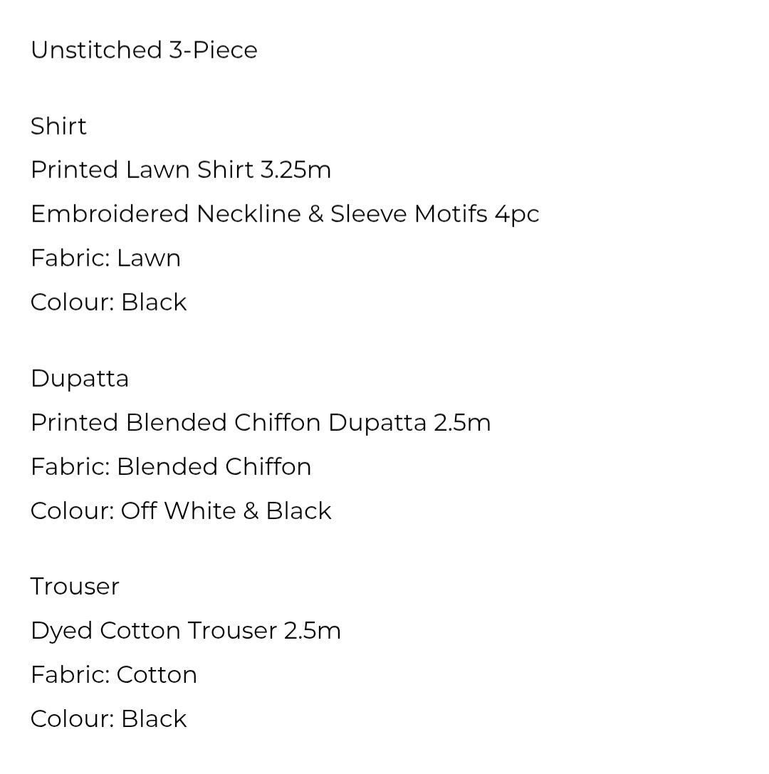 Lawn | Embroided |03 PC